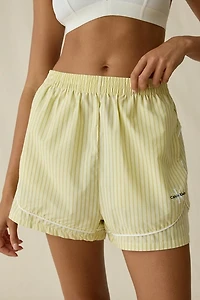 Calvin Klein Embroidered Logo Cotton Poplin Track Shorts