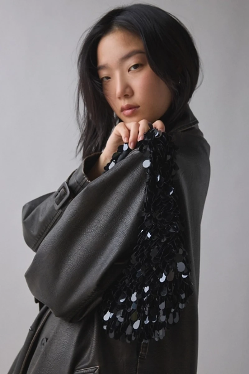 Silence + Noise Iris Sequined Party Bag