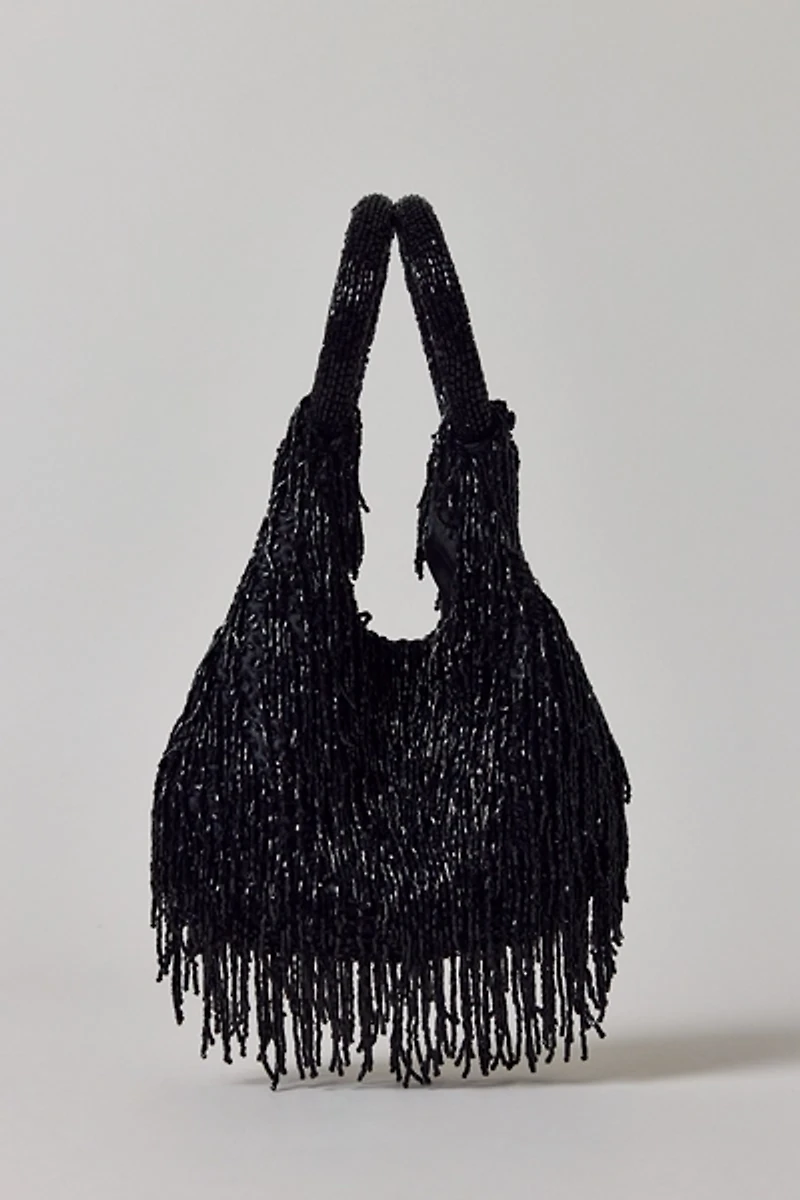 Silence + Noise Amaya Fringe Beaded Party Bag