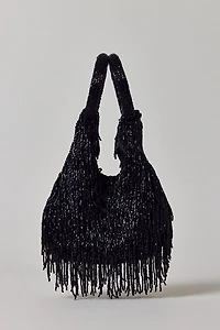 Silence + Noise Amaya Fringe Beaded Party Bag