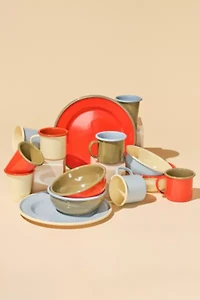 The Get Out Enamelware Plate Set