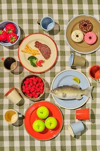 The Get Out Enamelware Plate Set