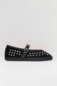 Flabelus Mae Studded Mary Jane Flat