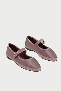 Flabelus Silk Mary Jane Flat