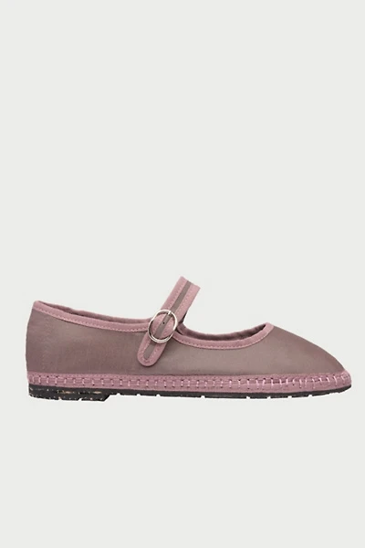 Flabelus Silk Mary Jane Flat
