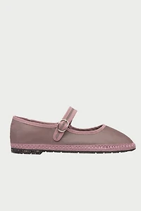 Flabelus Silk Mary Jane Flat