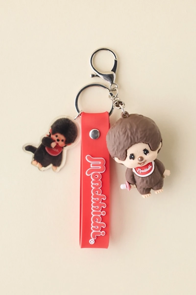 Monchhichi 3D Character Lanyard Keychain