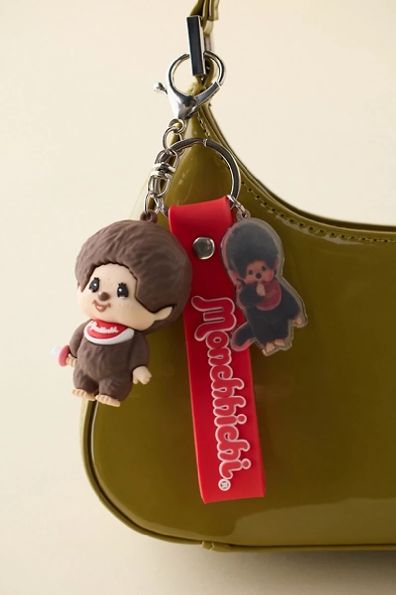 Monchhichi 3D Character Lanyard Keychain