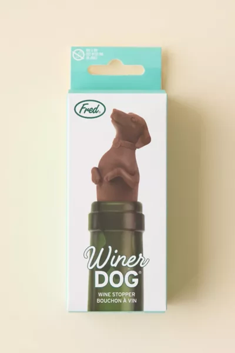 Winer Dog Shaped Silicone Bottle Stopper