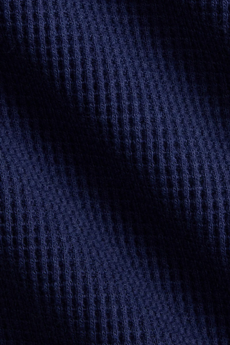 Polo Ralph Lauren Waffle Knit Cotton-Linen Short Sleeve Shirt