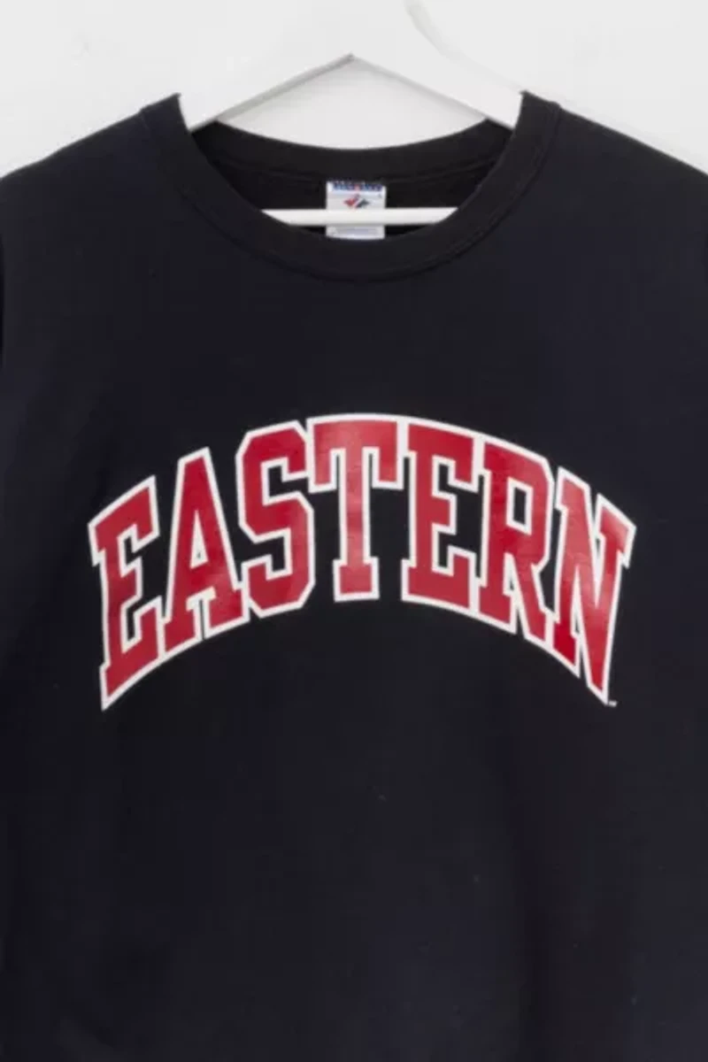 Vintage Y2K Black Graphic Eastern Spell Out Sweatshirt