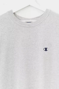 Vintage Y2K Champion Heather Gray Embroidered Logo T-Shirt