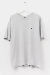 Vintage Y2K Champion Heather Gray Embroidered Logo T-Shirt