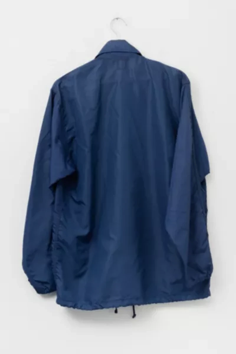 Vintage 1960s Distressed Navy Blue Lightweight Coaches Jacket