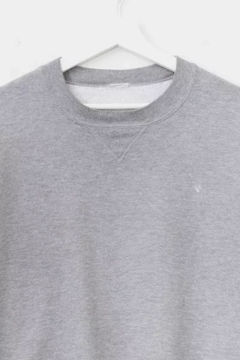Vintage 1990s Russell Athletic Distressed Gray Crewneck Sweatshirt