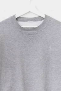 Vintage 1990s Russell Athletic Distressed Gray Crewneck Sweatshirt