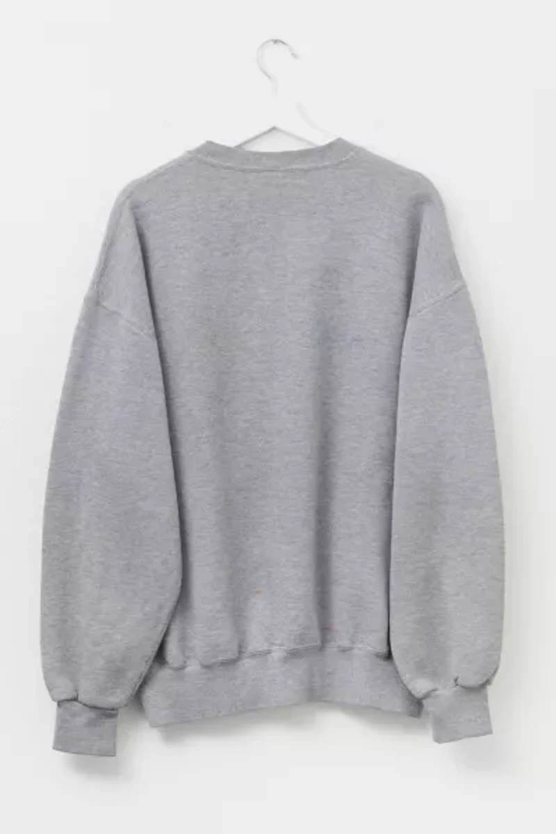 Vintage 1990s Russell Athletic Distressed Gray Crewneck Sweatshirt