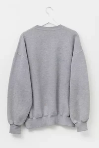 Vintage 1990s Russell Athletic Distressed Gray Crewneck Sweatshirt