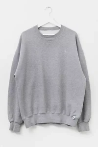 Vintage 1990s Russell Athletic Distressed Gray Crewneck Sweatshirt