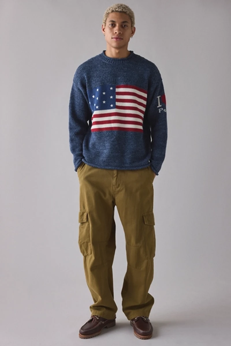 Polo Ralph Lauren Intarsia Flag Rollneck Sweater