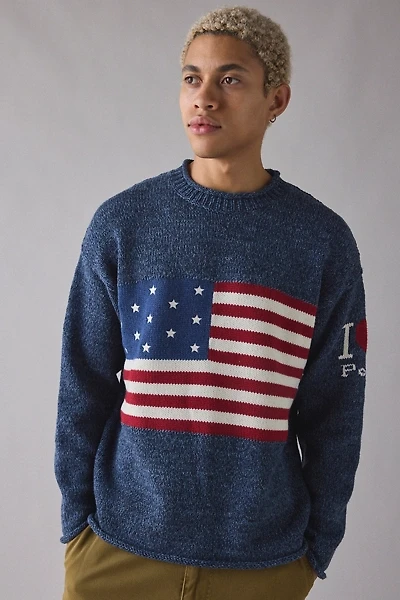 Polo Ralph Lauren Intarsia Flag Rollneck Sweater