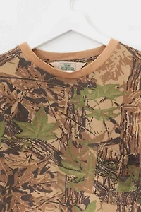 Vintage 1990s Camo Long Sleeve Pocket T-Shirt Real Tree