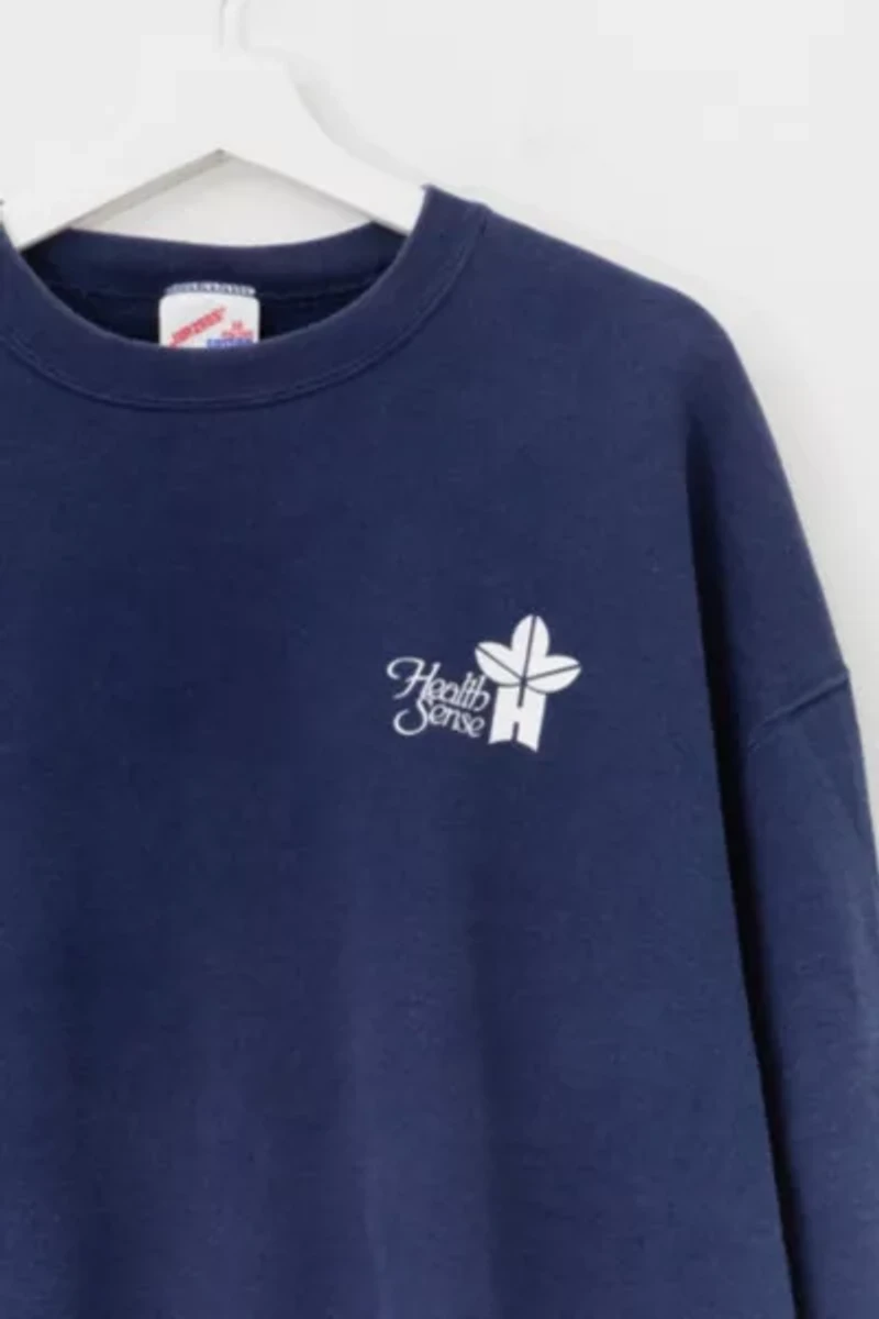 Vintage 1990s Heavyweight Health Sense Graphic Sweatshirt Made in USA