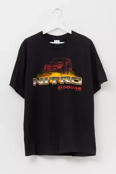 Vintage Y2K Dodge Nitro Truck Black Graphic T-Shirt