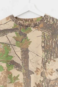 Vintage 1990s Distressed Camo Real Tree Long Sleeve Graphic T-Shirt