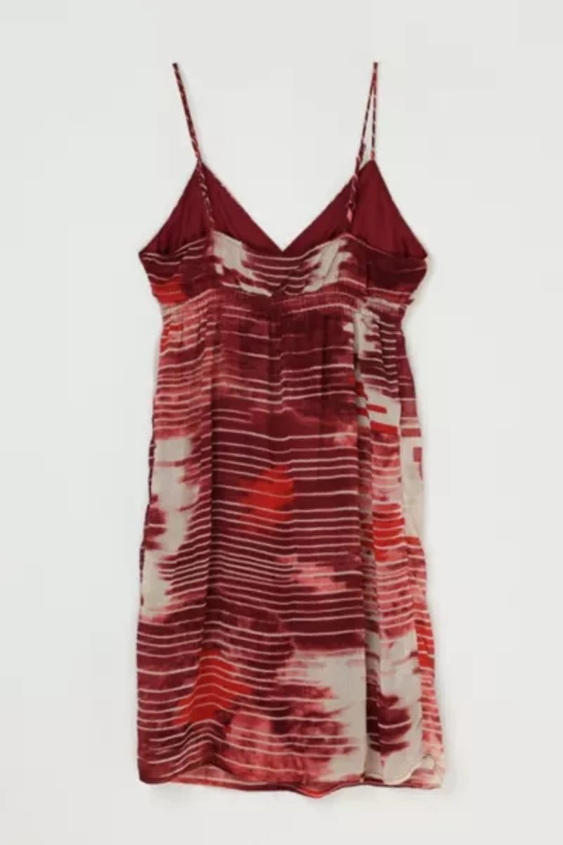Vintage Y2k Dark Red Mini Dress