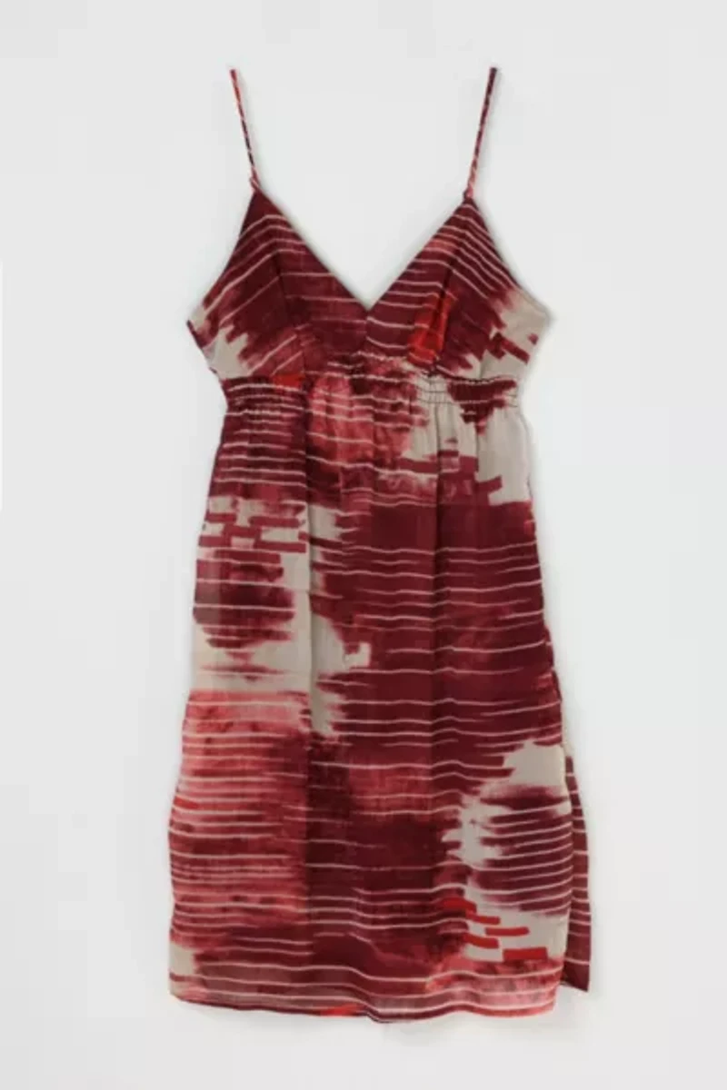 Vintage Y2k Dark Red Mini Dress
