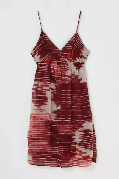 Vintage Y2k Dark Red Mini Dress