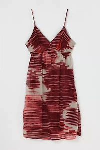 Vintage Y2k Dark Red Mini Dress