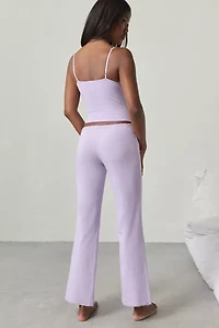 Out From Under Daphne Cotton Jersey Lace Trim Cami + Pant PJ Set