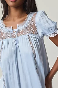 Out From Under Juniper Satin Lace Trim Sleep Dress