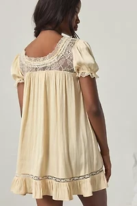 Out From Under Juniper Satin Lace Trim Sleep Dress