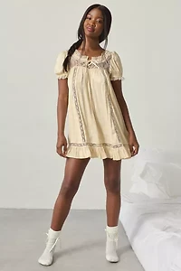 Out From Under Juniper Satin Lace Trim Sleep Dress
