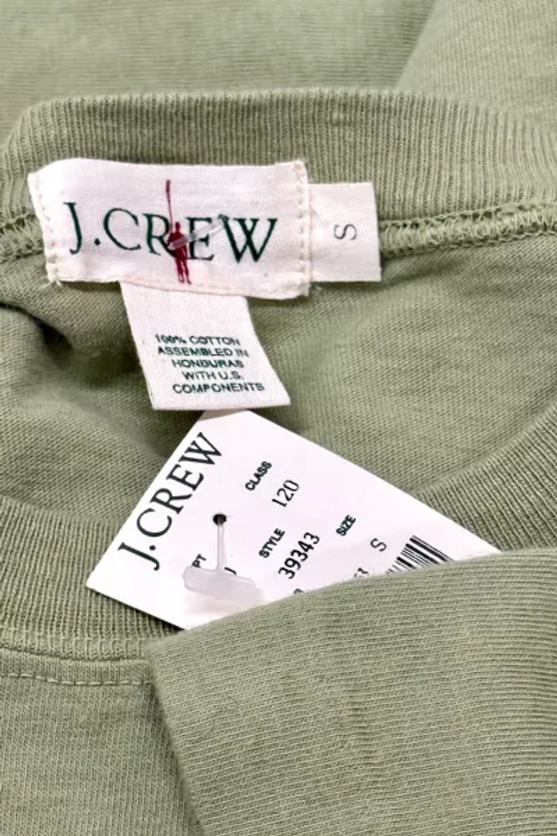 Vintage 1990's Deadstock J. Crew Oarman Single Stitch Jersey Cotton T-Shirt