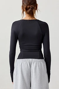 Out From Under FuseForm Seamed Quarter Zip Long Sleeve Top