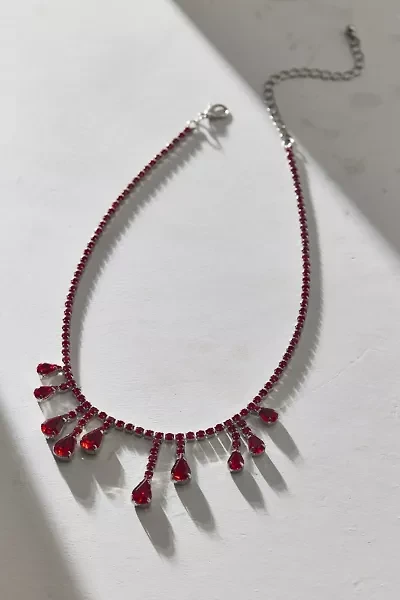 Gem Drip Choker Necklace