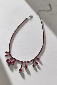 Gem Drip Choker Necklace