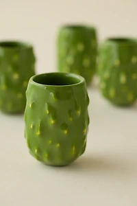 Pickle Ceramic Shot Glass Set