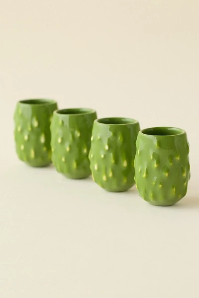 Pickle Ceramic Shot Glass Set