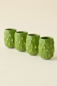 Pickle Ceramic Shot Glass Set