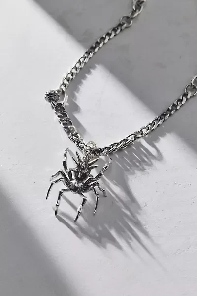 Spiked Spider Pendant Necklace