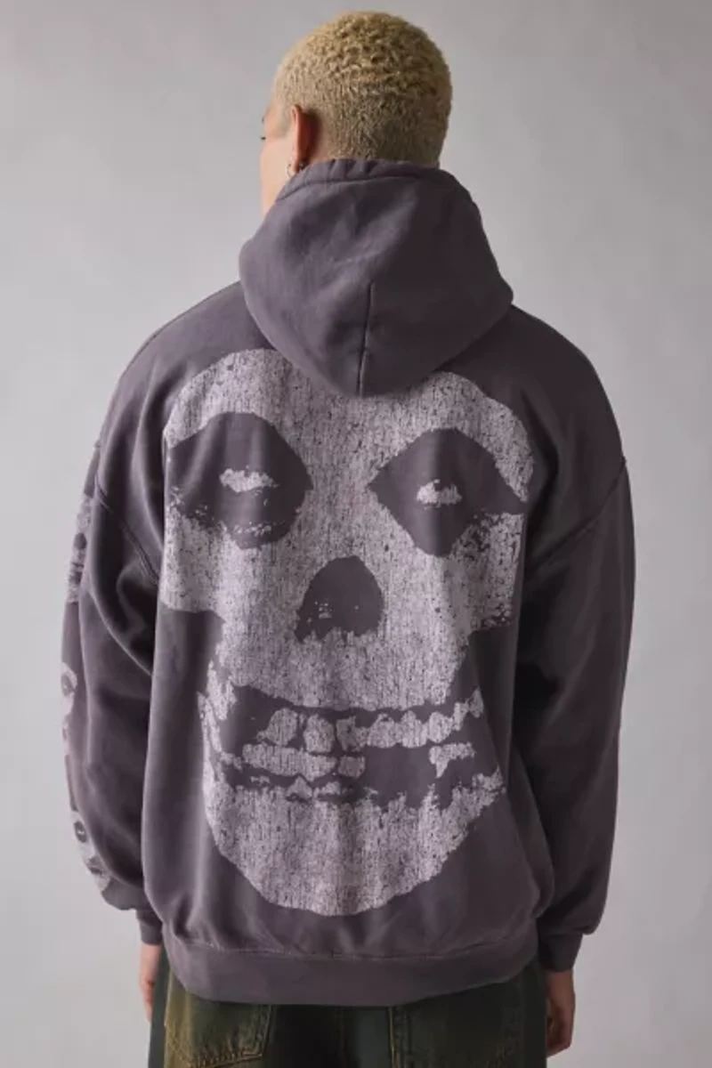 Misfits Skull Graphic Hoodie Sweatshirt