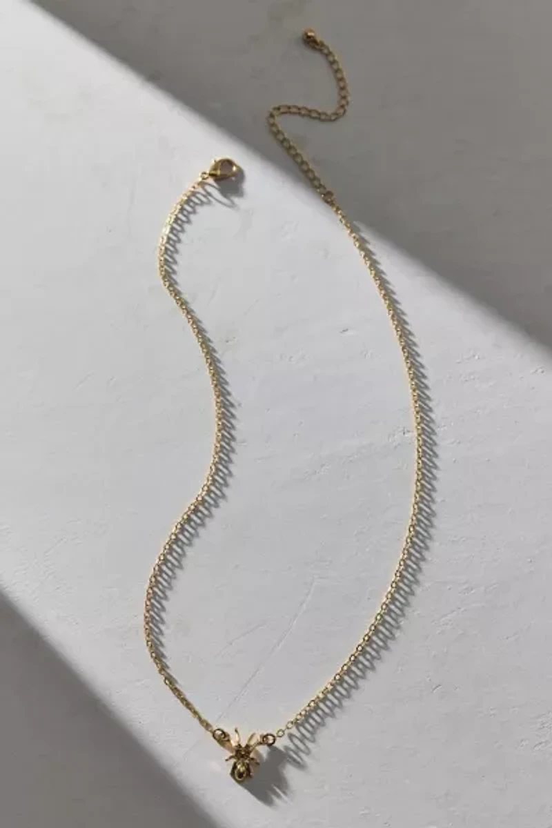 Delicate Spider Necklace