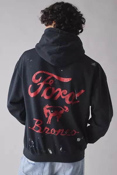 Ford Bronco Paint Splatter Logo Hoodie Sweatshirt