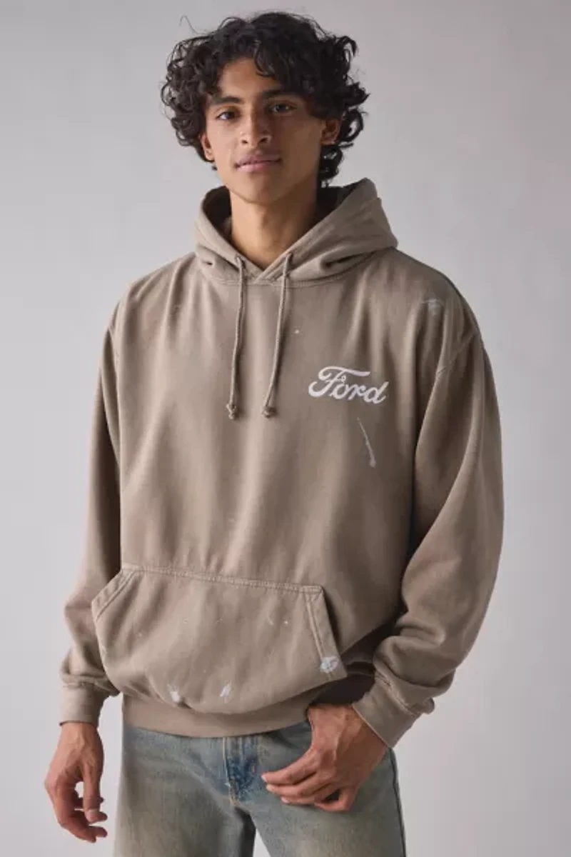 Ford Bronco Paint Splatter Logo Hoodie Sweatshirt