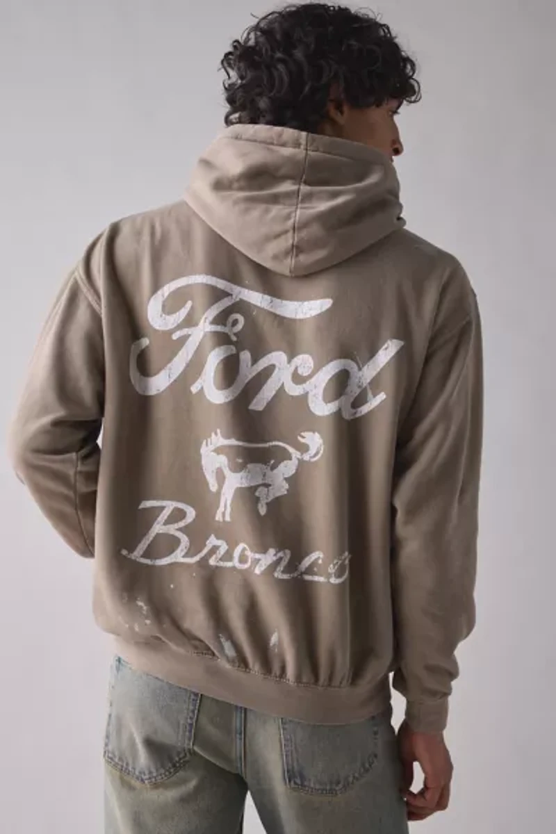 Ford Bronco Paint Splatter Logo Hoodie Sweatshirt